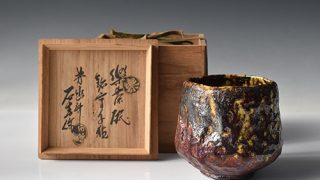 「初雪」はけめ 茶碗 加藤石春 茶道具 古美術 古道具 アンティーク 8d19f55c5a0f45594b6708533e6baa